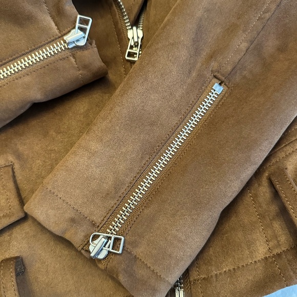 TALULA Faux Suede Moto Jacket - Picture 5 of 5